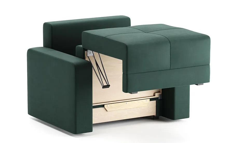 Кресло-кровать Баден Leonardo 11 тёмно-зелёный - 5